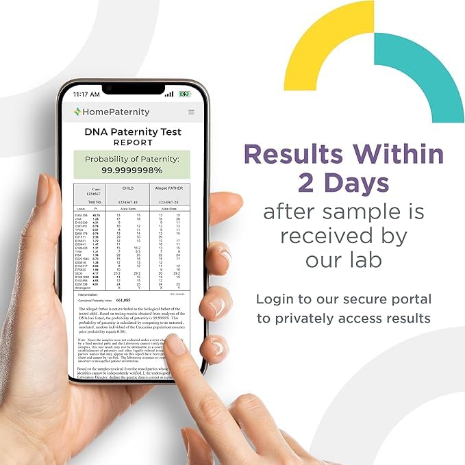 HomePaternity DNA Paternity Testing for Child and Father, FedEx Return, Over 99.99% Confidence, All Fees Included, Fast Results - size: FedEx Return