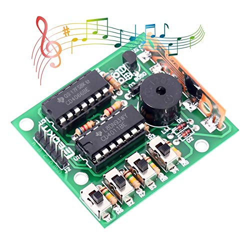 MiOYOOW 1 Pack DIY Electronic 16 Music Sound Box DIY Kit Module Soldering Practice Learning Kits for Arduino