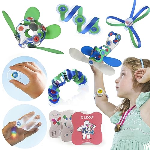 Clixo Window Pack, STEM Magnetic Building Toys & Suncatchers, 24 Pc, 4+