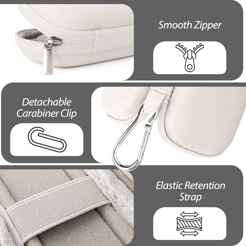 Heart Rate Monitor Case Compatible with KardiaMobile 6L & 1L, Beige - color: Beige