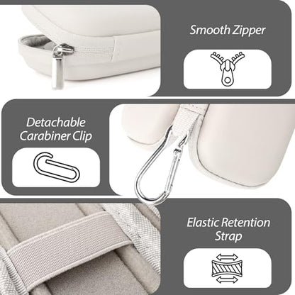 Heart Rate Monitor Case Compatible with KardiaMobile 6L & 1L, Beige - color: Beige