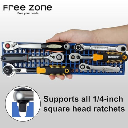 Free Zone Bit Organizer Set, 316-Hole 1/4" Hex Bit Toolbox Storage - color: Red