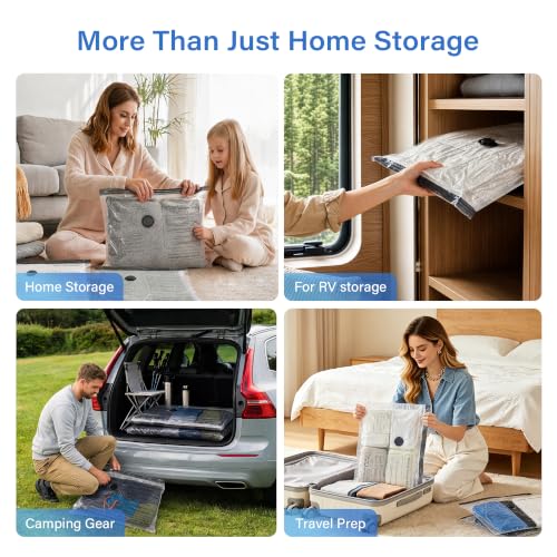 Vacuum Storage Bags with Pump,Space Saver,Cordless,16-Pack - size: 16 Combo Set