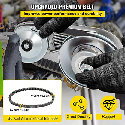 VEVOR Torque Converter, 30 Series 212 Predator Torque Converter kit Go Kart, Mini Bike Comet Clutch Set, 3/4 Inch 10T #40 or 41 Chain Predator Driver Pulley Replacement Comet TAV2