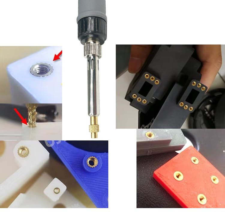 3D Printing Smoothing Tool Kit Modify Finishing Soldering Welding Iron Kit Heat Set Insert Brass Nut