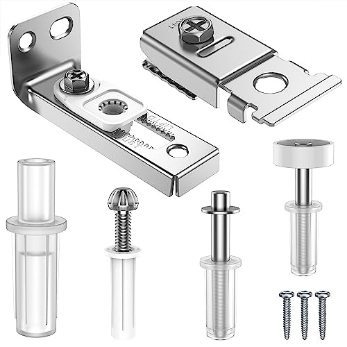 Bifold Door Hardware Repair Kit - 1 Pack Bi-fold Closet Barn Door Hardware Kit for 7/8" to 1" Track, Folding Pocket Door Replacement Parts Set Include Top Bottom Pivots Bracket and Guide Wheel - size: 1 Pack