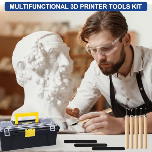 201PCS 3D Printer Tools Kit, 3D Printer Accessories for 3D Printer Modeler Basic Tools Diverse,Including Nozzle Cleaning Kit,Polishing Machine,Deburring Tool for Remove/Trim and Finish 3D Print - style: 201PCS