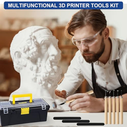 201PCS 3D Printer Tools Kit, 3D Printer Accessories for 3D Printer Modeler Basic Tools Diverse,Including Nozzle Cleaning Kit,Polishing Machine,Deburring Tool for Remove/Trim and Finish 3D Print - style: 201PCS