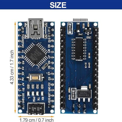 2-Pack Nano V3.0 Board with IO Expansion Shield
