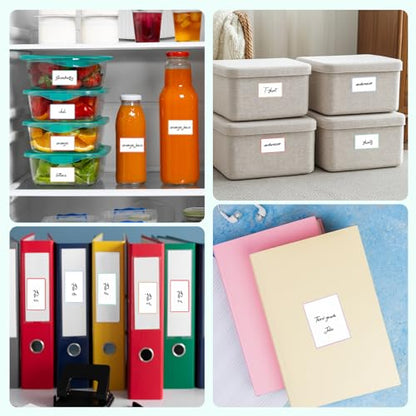 Dry Erase Sticker Labels 60Pcs Reusable Dry Erase Notes Storage Bins Labels