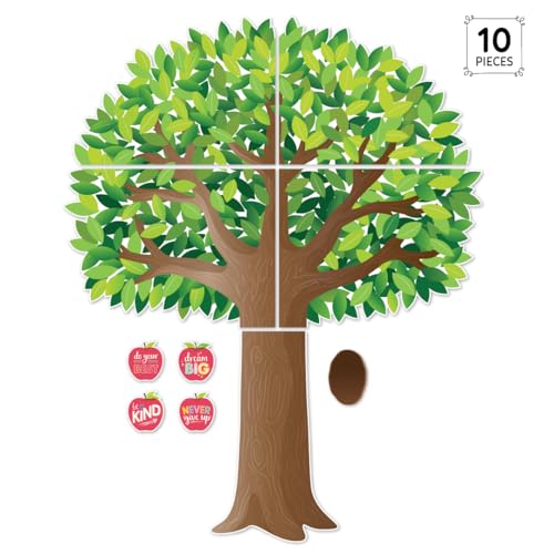CTP Apple Time Jumbo Tree Bulletin Board Set - Classroom, Homeschool (#10994 Creative Teaching Press) - color: Apple Time Jumbo Tree