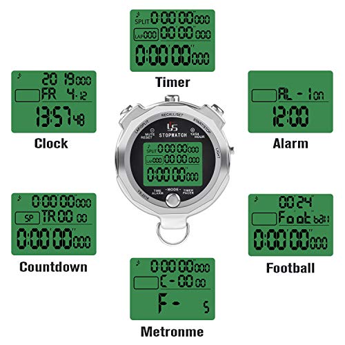 LAOPAO Melt Stopwatch, Clock Daily Rainproof Digital Timer for Sports Match,Competition,Coach,Referee,Training,Timing - color: Ys-2018