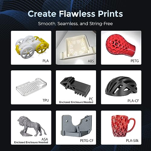 FLASHFORGE Adventurer 5M 3D Printer with Fully Auto Leveling, Max 600mm/s High Speed Printing, 280°C Direct Extruder with 3S Detachable Nozzle, CoreXY All Metal Structure, Print Size 220x220x220mm