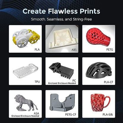 FLASHFORGE Adventurer 5M 3D Printer with Fully Auto Leveling, Max 600mm/s High Speed Printing, 280°C Direct Extruder with 3S Detachable Nozzle, CoreXY All Metal Structure, Print Size 220x220x220mm