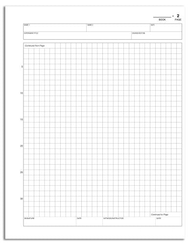 BookFactory Chemistry Lab Notebook, Wire-O, 25 Pages - size: Standard 25 pg
