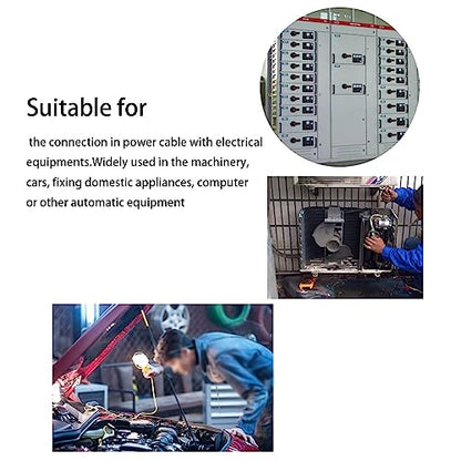 4.3mm Spade Crimp O-Type Female Terminal,20cm 16AWG,30packs - size: 4.3mm O-type Terminal