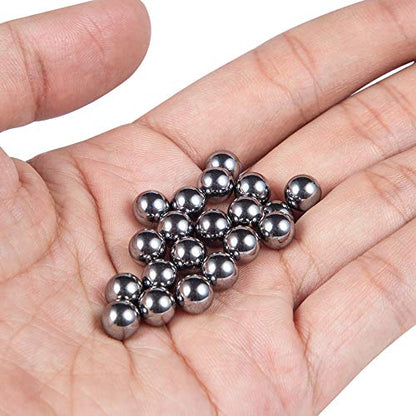 580 Pcs 12 Size Precision 304 Stainless Steel Bearing Steel Ball Assortment 3/32” 1/8" 5/32" 3/16" 7/32" 1/4" 9/32” 5/16” 11/32” 3/8” 13/32” and 1/2'' with Storage Box - size: 0.094-0.500" (12 Sizes)