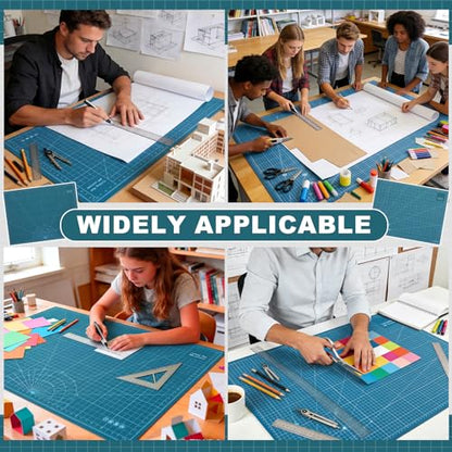 Pangda 1 Pcs 36 x 48 in Large Self Healing Cutting Mat for Sewing, Green - color: Green, size: 48"L x 36"W
