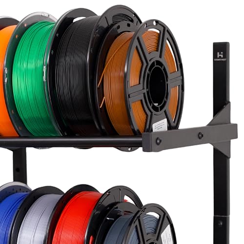 2-in-1 Filament Storage Rack, 3-Tier Wall Mount Spool Holder