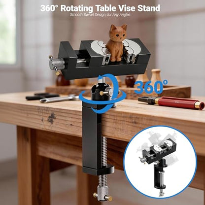 ARKNOAH Heavy Duty Vise Stand with 360-Degree Swivel Base