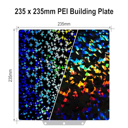 235x235mm PEF + PEY Build Plate for Flashforge AD5M/AD5M Pro/AD5X - size: 235x235mm