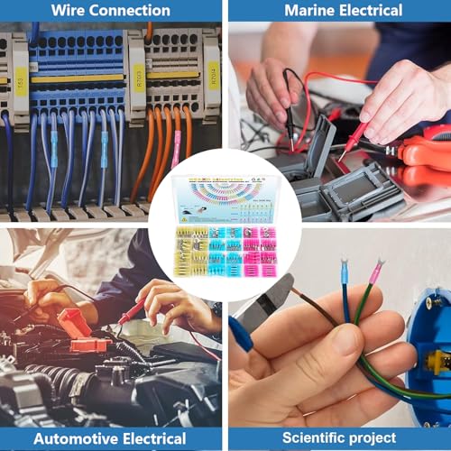 QX&XD 540PCS Heat Shrink Wire Connectors Kit, Wire connectors kit - style: 540pcs
