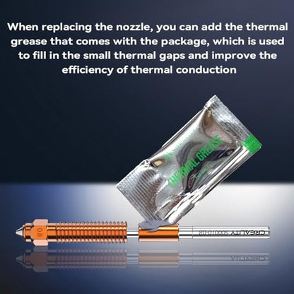 Creality K2 Plus/Hi Combo Nozzle 0.8mm, Original K2 Plus Unicorn Quick Swap Nozzle with Titanium Alloy Heat Break, Copper Alloy Hardened Steel, High Flow High Speed Printing for Creality K2/ K2 Pro - style: 0.8mm