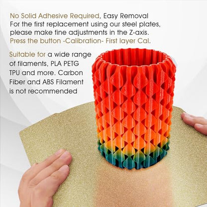 Prusa I3 MK4 MK3 MK3S+ Core One PEI Build Plate Double Sides Fine Powder Textured 3D Printer Platform Flexible Removal Spring Steel Sheet, 254x241mm/ 10x9.5inch - size: Prusa MK3/ MK4