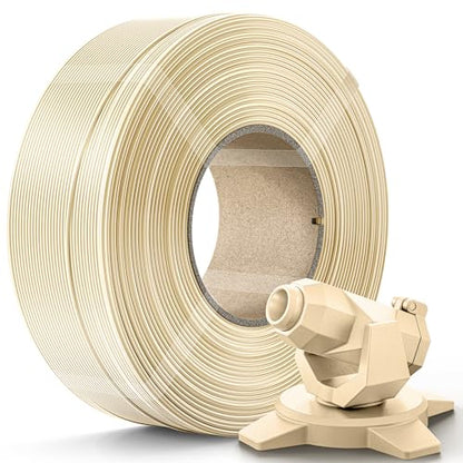 Creality Beige PETG Filament Refill 1.75mm 3D Printer Filament, 1kg (2.2lb) Refilament for Bambu Lab Reusable Spool, Dimensional Accuracy ±0.03mm - color: 1kg Beige Petg Refill, size: 1.75 mm