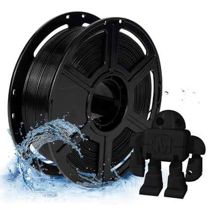 FLASHFORGE PETG Pro Filament 1.75mm Black, 3D Printer Filament 1kg (2.2lbs) Spool, Dimensional Accuracy +/- 0.02mm, 3D Printing Filament for Various Mechanical Parts, Waterproof Parts - color: Black