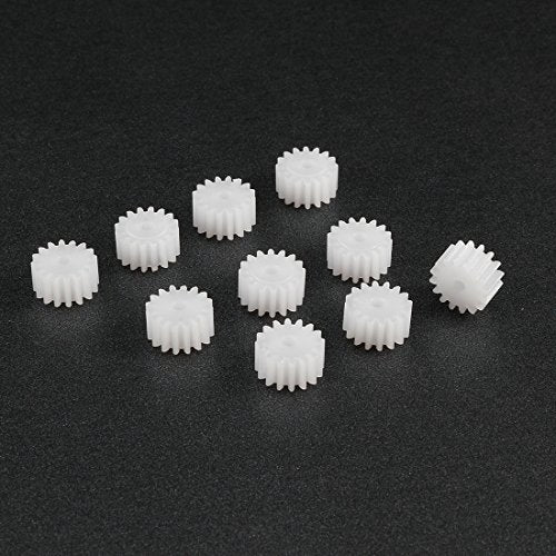 uxcell 10pcs Plastic Gears 16 Teeth Model 162A Reduction Worm Gear