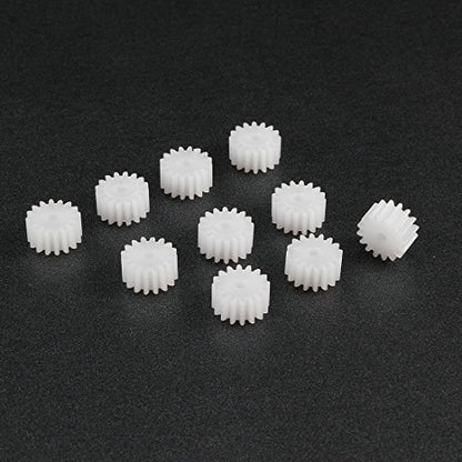 uxcell 10pcs Plastic Gears 16 Teeth Model 162A Reduction Worm Gear