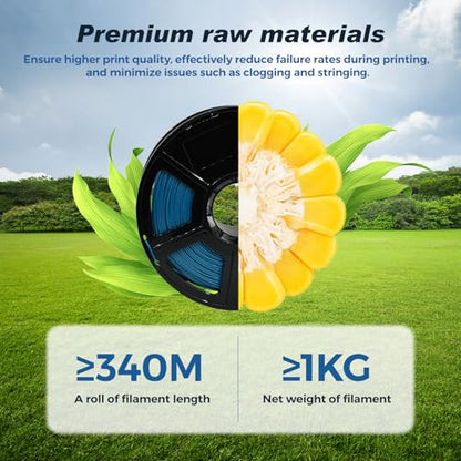 FLASHFORGE Rapid PLA Filament 1.75mm Pearl Gentian Blue, 500mm/s High Speed Printing, 3D Printer Filament 1kg Spool, Dimensional Accuracy +/- 0.02mm, Enjoy Exceptional Print Quality - color: Pearl Gentian Blue