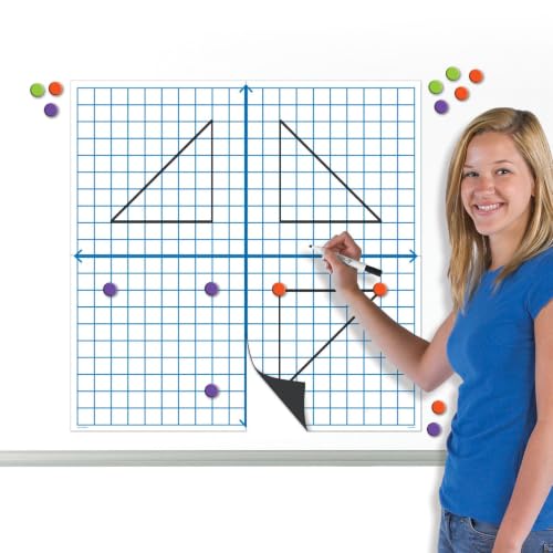 EAI Education Magnetic Demonstration X-Y Coordinate Grid with Counters