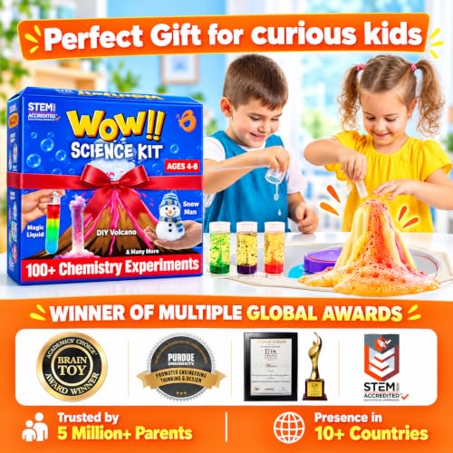 Butterfly EduFields Science Kits for Kids Ages 5-7 6-8 | 100+ Experiments - style: Science Kit For 4-8