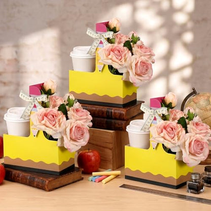Reallnaive 12 Set Back to School Gifts 2 Cup Drink Carrier,Pencil - style: Pencil