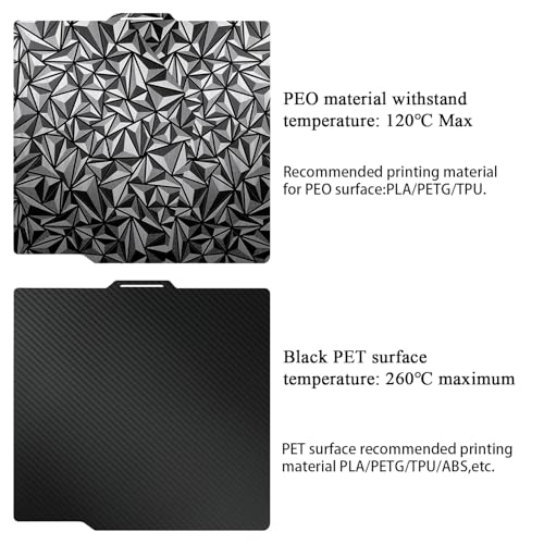 P2S Build Plate for P2S/X2D/P1S/P1P/A1/X1C Dual Smooth PEO PET Plate Sheet - color: PET