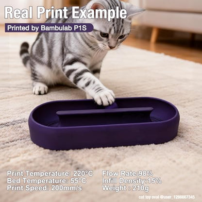 YXpolyer PLA+ 3D Printing Filament Food Safe 1.75mm Dark Plum Purple 1kg - color: Dark Plum Purple