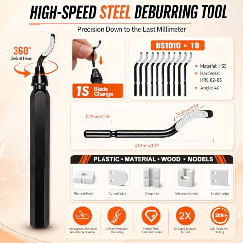 77 PCS 3D Printer Tool Kit with Storage Case,3D Printing Tools Set with Nozzle Cleaning Kit,Deburring Tool,Filament Cutter,Scraper and Accessories for Maintenance,Print Cleaning,Repair and Finishing
