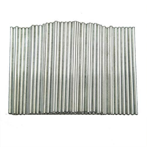 EUDAX 100Pcs Dia.2mm STEM Toys Shaft Round Rod Axles for DIY Toy RC Car Boat Helicopter Model Part (2mmx50mm) - style: 2mmx50mm
