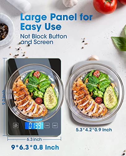 Nicewell Digital Kitchen Food Scale 22lb for Cooking Baking - color: Black