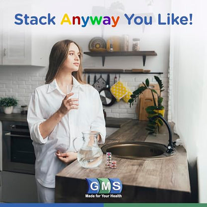 GMS Group Medical Supply, LLC 7 Day Medicine Pill Organizer - Stackable Pill Box - Fits Small Tablets & Vitamin Supplements - Keep Your Daily & Weekly Medicine Organized in One Place - Small - Clear - size: Small (Pack of 1)