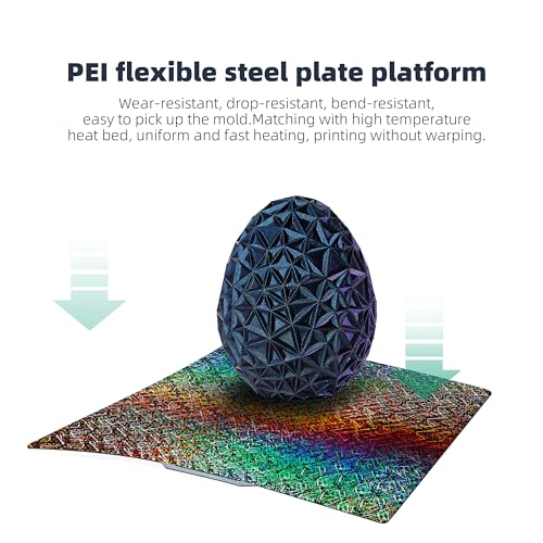 Build Plate for Bambu Lab P1S: GOMENL Build Plate for Bambu Lab A1 X1C X1 X1E P1P P1S, A1 Build Plate P1S Plate for Bambu Lab 3D Printer, 257x257mm Textured Smooth Sheet Bed Spring Steel Plate - color: 2 Style Flake Pattern