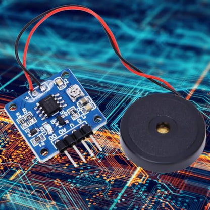 2 PCS Vibration Switch Sensor Module, Piezoelectric Vibration Tapping Sensor Module Vibration Switch Module Vibration Sensor Module used in combination 5.0V DC AD/DO (2)