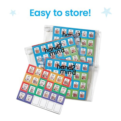 hand2mind Desktop Magnetic Sound Wall Boards, Set of 6, Ages 5+