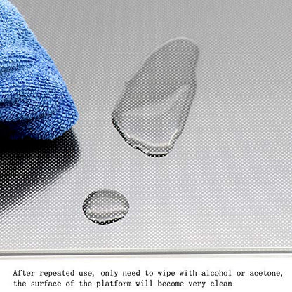 Platform Heated Bed 220x220x4mm Build Surface Glass Upgraded Build Plate with 4pcs Clips for 3D Printer (220x220mm) - size: L*W*H:220x220x4mm