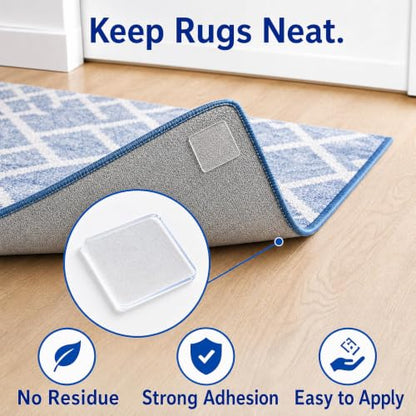 ZOMPAGO Heavy Duty Double Sided Mounting Square Tape Picture Hanging 10PCS - size: 10PCS（Square）