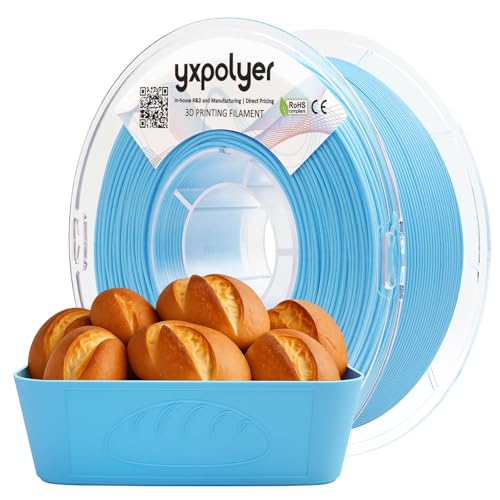 YXPOLYER PLA Plus Filament Food-Grade 1.75mm 1kg Pstesl Blue - color: Pastel Blue