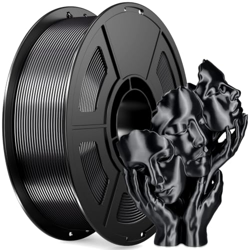 IEMAI Silk PLA+ Filament 1.75mm, Silk Black, 1KG - color: Black