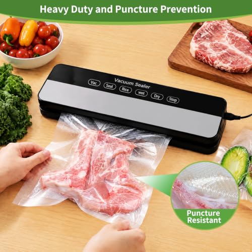 O2frepak Quart 4mil 8"x12" Vacuum Sealer Bags 200ct for Food Storage - size: 8" x 12" Quart Size